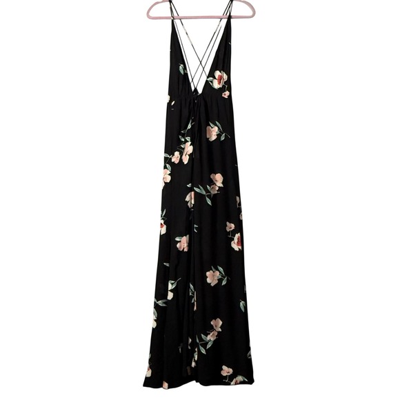 Reformation Tallulah Ornament Maxi Dress Black Floral | Open Back | Size 2 - Picture 8 of 11